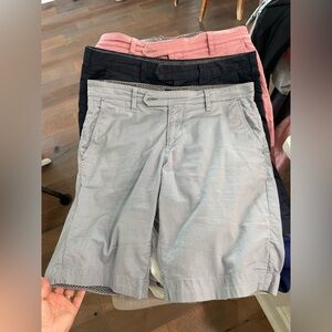 Set of 3 Ted Baker Men's Chino Shorts Size 31R Navy Red Blue